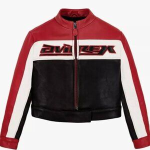 Women's Avirex Tricolor Usa Bomber Jacket